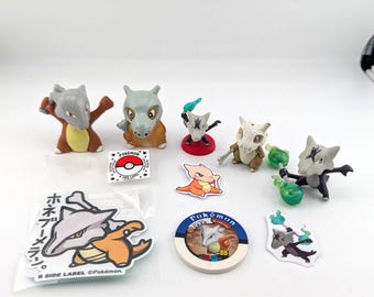 Cubone Marowak Lot figures Pokemon Center Tomy Bandai Toys Battrio Token Bundle