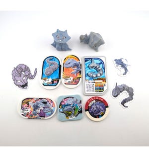 Figuras de juguetes Onix Steelix Lote Tomy Bandai Pokemon Center imagen 2
