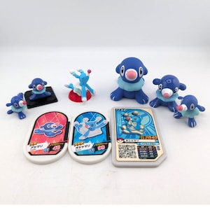Popplio Brionne lot figures Pokemon Center Bandai Tomy Finger Puppet Toy Bundle