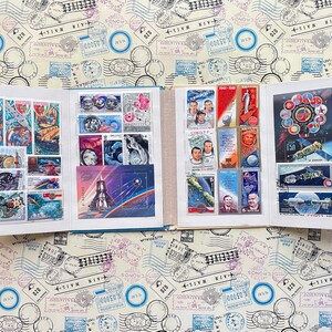 Space Stamps Album USSR #2 - 26 Colorful Stamps and 2 Souvenir Sheets - Soyuz-Apollo, Perfect Gift for Space Enthusiasts, Vintage 70s-90s