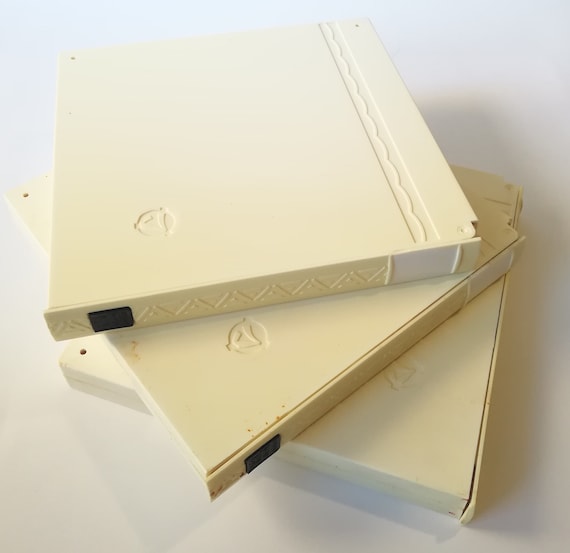 Plastic Box for 7'' Reel to Reel Spool, 1/4 Tape, Set of 3 White