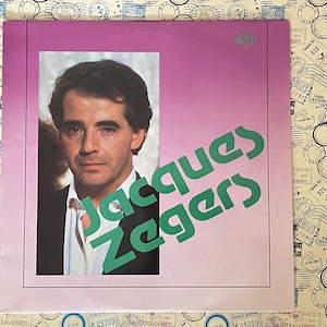 Jacques Zegers, Belgian singer, Pop music, Vintage records, Vintage Vinyl 12&quot;,  80s, Stereo.