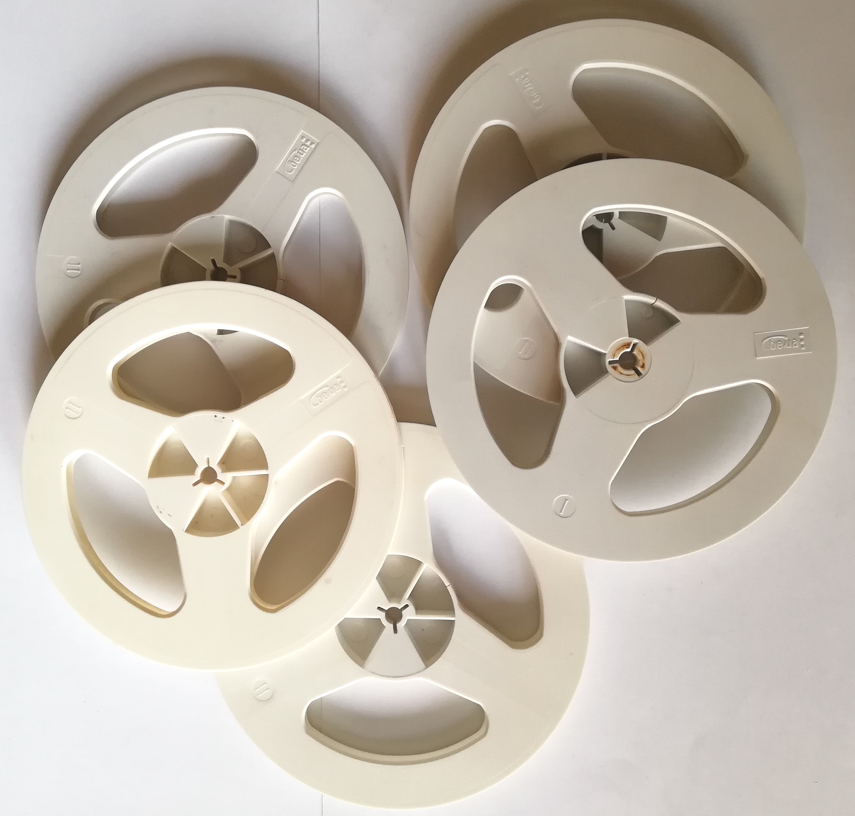 5 White 7 Plastic Reel to Reel Spools, Reel to Reel Empty Spool, Made in  USSR, for Music Lovers, Collectors 
