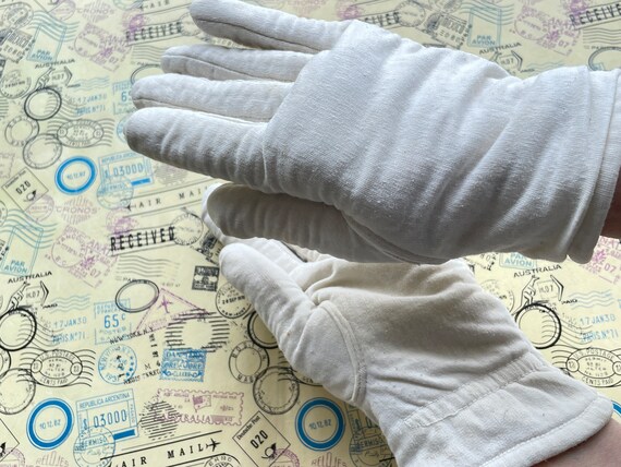Vintage White Officers Gloves, Winter Parade Glov… - image 6