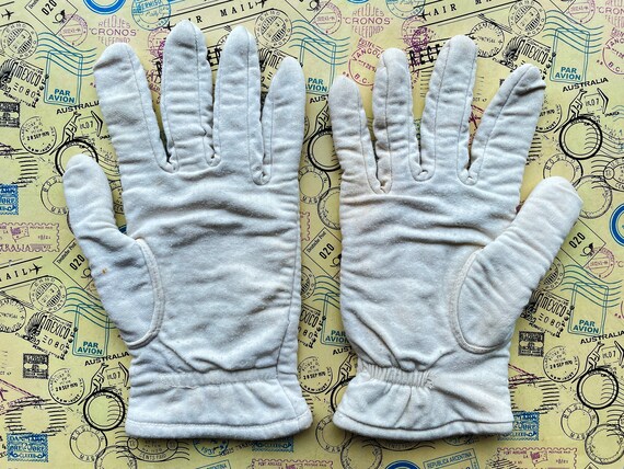 Vintage White Officers Gloves, Winter Parade Glov… - image 2