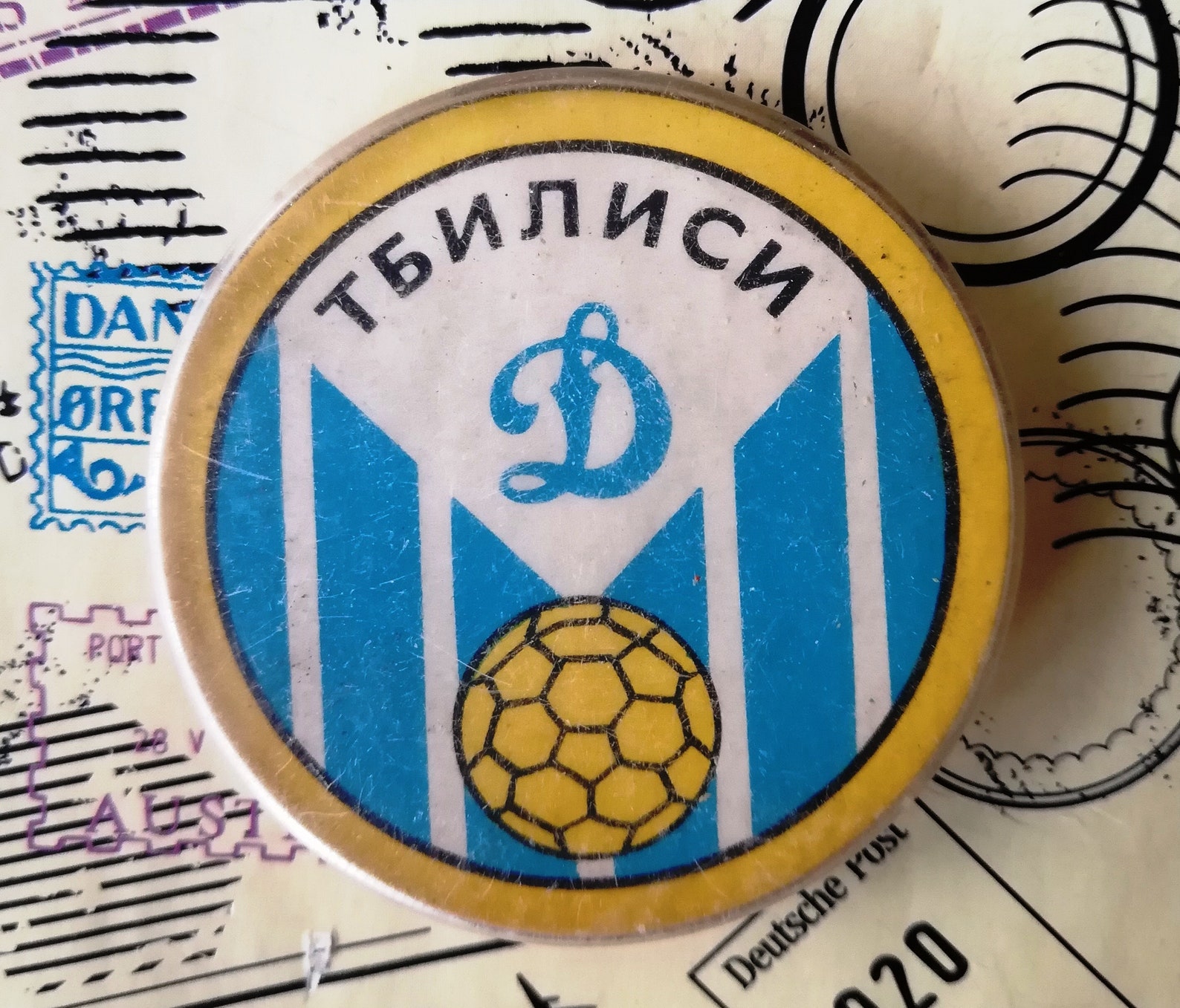 Dynamo Tbilisi Football Club Vintage Soviet Pin Soviet Etsy