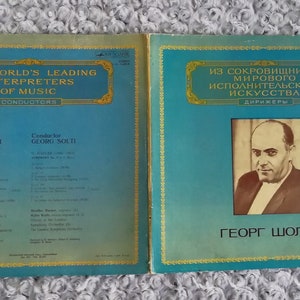 Georg Solti, Conductor, vintage records, World&#39;s leading interpreters of music, Vintage Vinyl, Mahler, Symphony #2, Classical Music, Stereo.