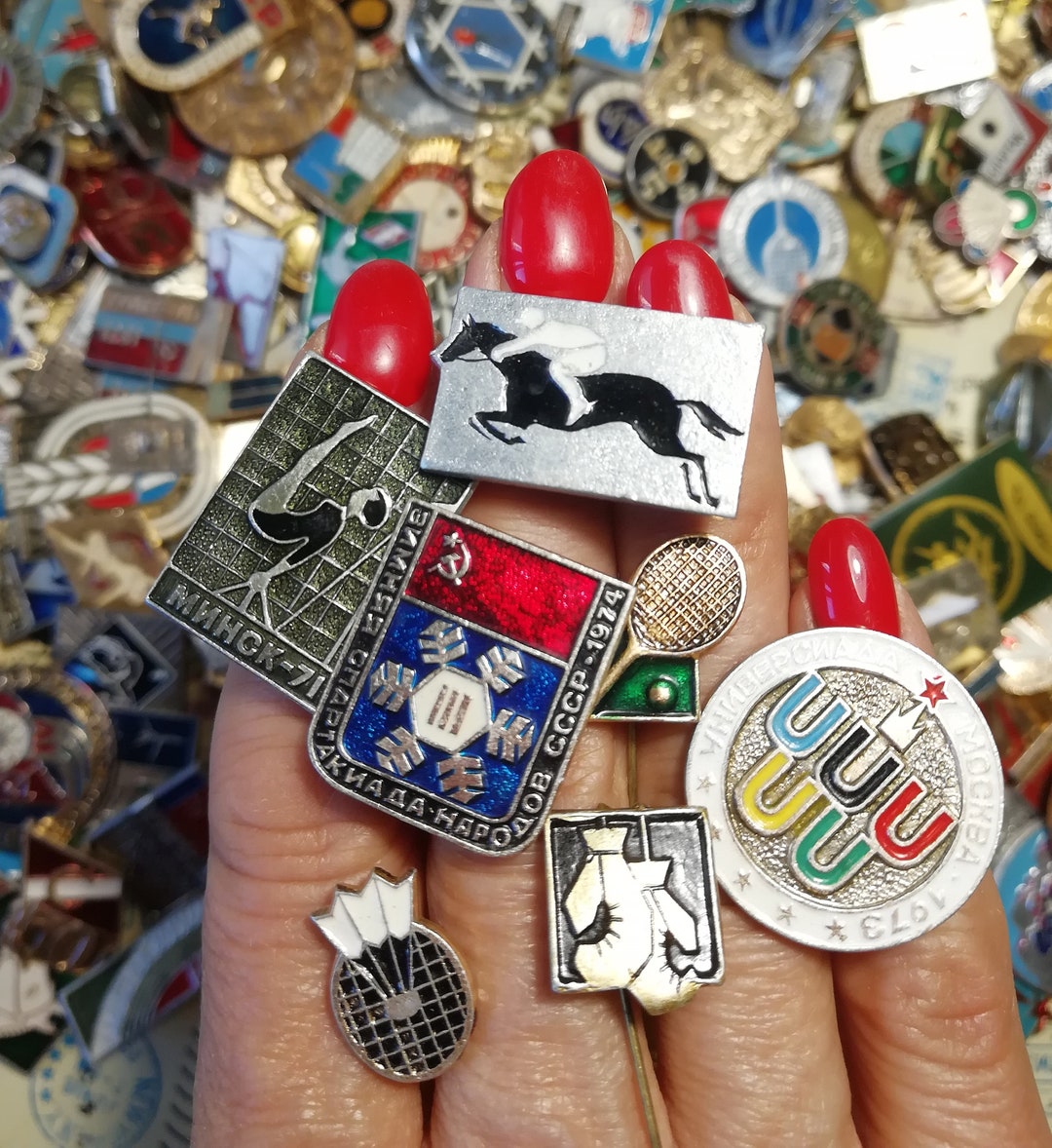 ピンバッジ SOVIET PORT DICKSON PIN BADGE USSR /CCCP/