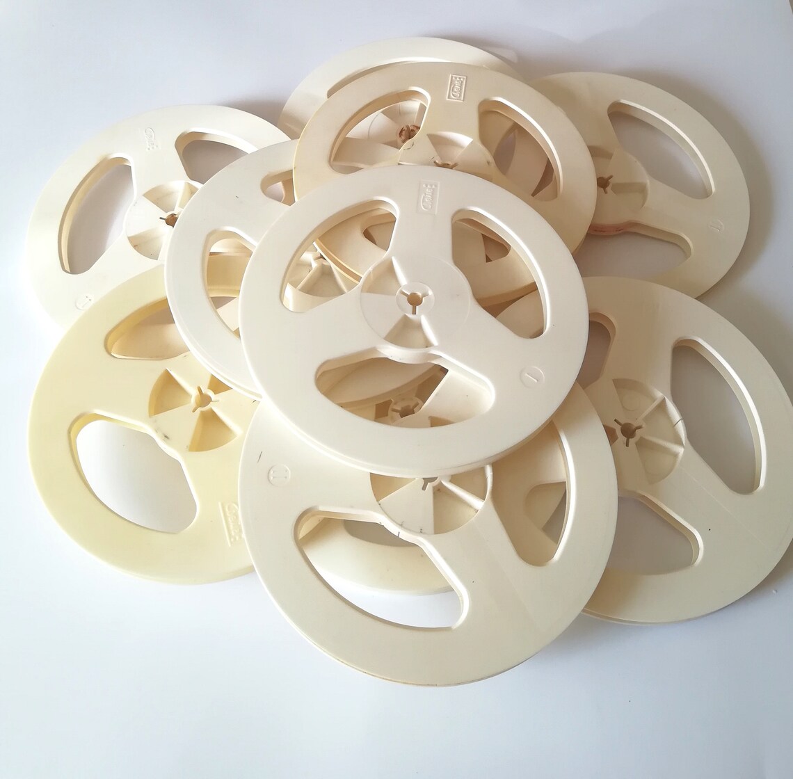 White Empty Reel Spool for Recording Tape 7 10pcs For Etsy