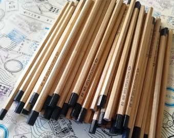 Vintage Pencil,Ukrainian Wooden Pencils, Old stock pencil,Pencil Drawing, School Supplies,Set of 100pcs,Retro stationery Accessory,Art,Craft