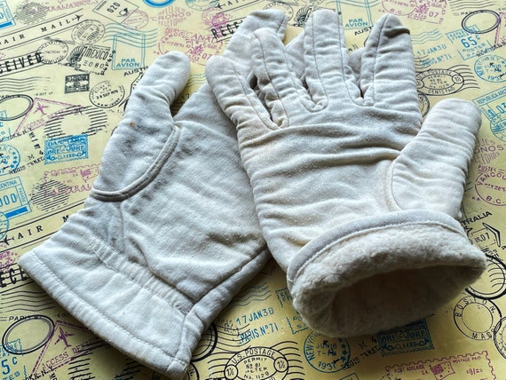 Vintage White Officers Gloves, Winter Parade Glov… - image 4