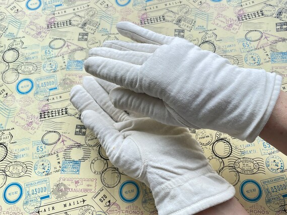 Vintage White Officers Gloves, Winter Parade Glov… - image 7