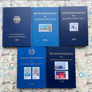 Annual German Stamp Collections in Books (1995-1999) - Pick Up from Sets - Amazing Collection