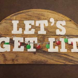 Beczka świąteczna, Let's get light, prezent z bourbonem, sztuka z bourbonem z Kentucky, światła świąteczne