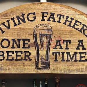 Bourbon barrel painting, Surviving Fatherhood one beer at a time