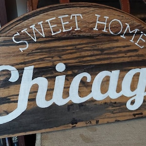 Sweet home Chicago, bourbon gift, kentucky bourbon  art, House Warming Gift, Chicago gift