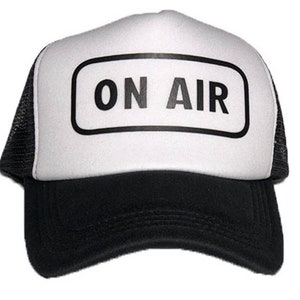 ON AIR HAT- The perfect gift for radio and tv host, Facebook & Instagram live, podcast, youtube, etc... Unisex Adult Trucker Cap Hat,