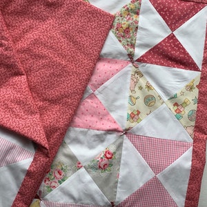 Baby patchwork quilt, Handmade in Spain, Baby Shower gift, playmat, pram