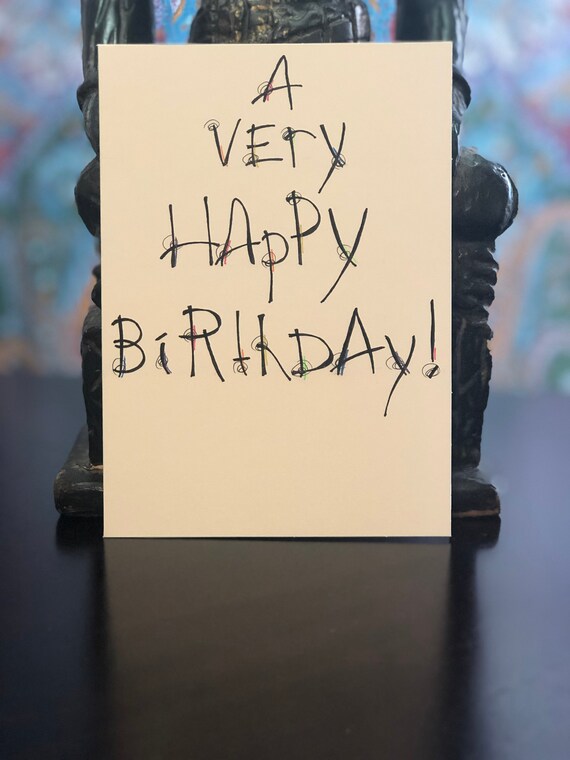 Happy Birthday Card Etsy