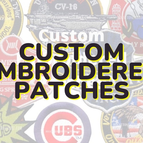 Custom Patches Custom Embroidery Patches Embroidery Etsy Canada