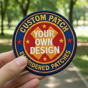 Op maat gemaakte geborduurde patch - logopatch - gratis verzending, op maat gemaakt voor feesten en evenementen - bedrijfslogopatches - kledingpatches - opstrijkbaar