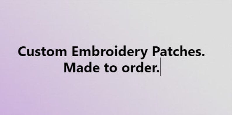 Custom Embroidery Patches setup fee upfront non refundable. image 1