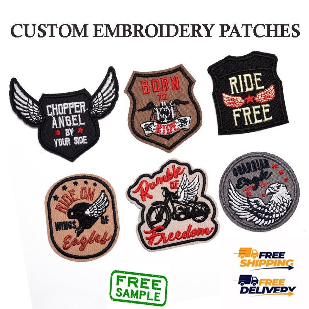 Custom Embroidery Patches, Made to Order, Free Shipping, 7 Days Fast