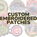 Custom Patches, Custom Embroidery Patches, Embroidered Patch, Made To Order, Free Shipping, Fast Turnaround Time