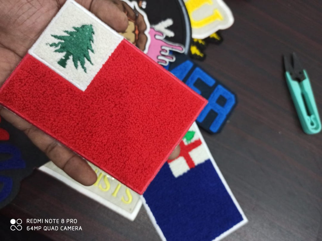 Custom Chenille Embroidered Patches. Letterman Jacket Patches , Varsity