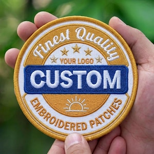 Custom Embroidered Patch - Iron-On - Hook & Loop - Event Patches