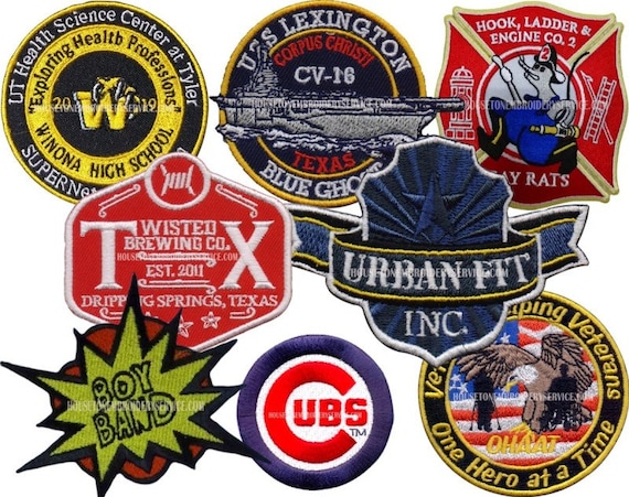 Custom Patches Made to Order, Embroidery Patches, Custom Embroidered Patch,  Iron on Patches 