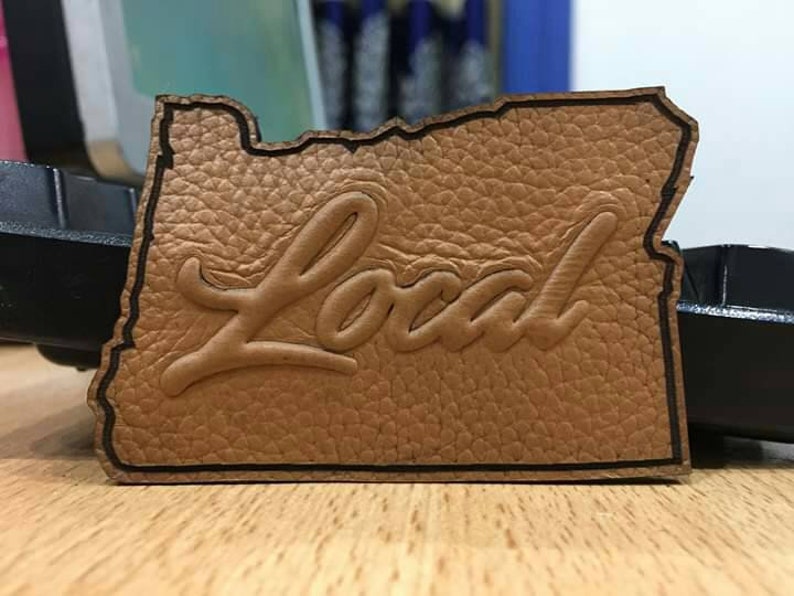 Leather Engraved/embossed Patches. Custom Leather Patches and Etsy