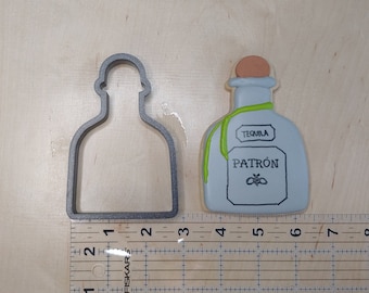 Tequila bottle cookie cutter