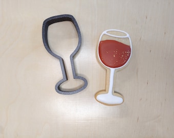 Cortador de galletas de vidrio de vino