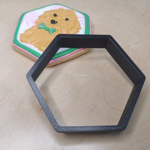 Hexagon sugar cookie cutter