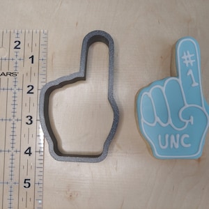 Foam finger cookie cutter