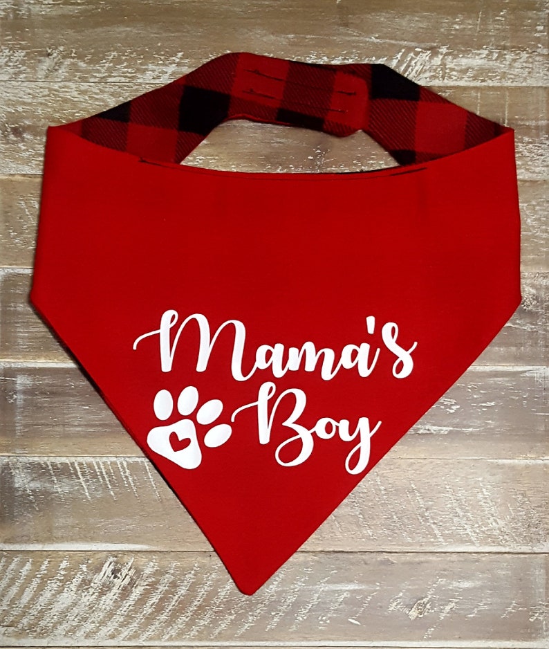 mama's boy dog bandana