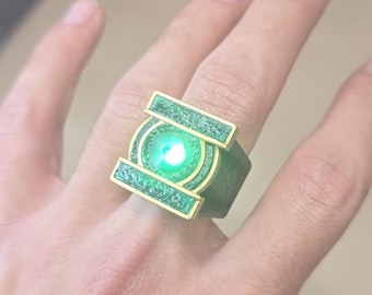 Réplica del anillo brillante de Hal Jordan de Green Lanterns, versión 2