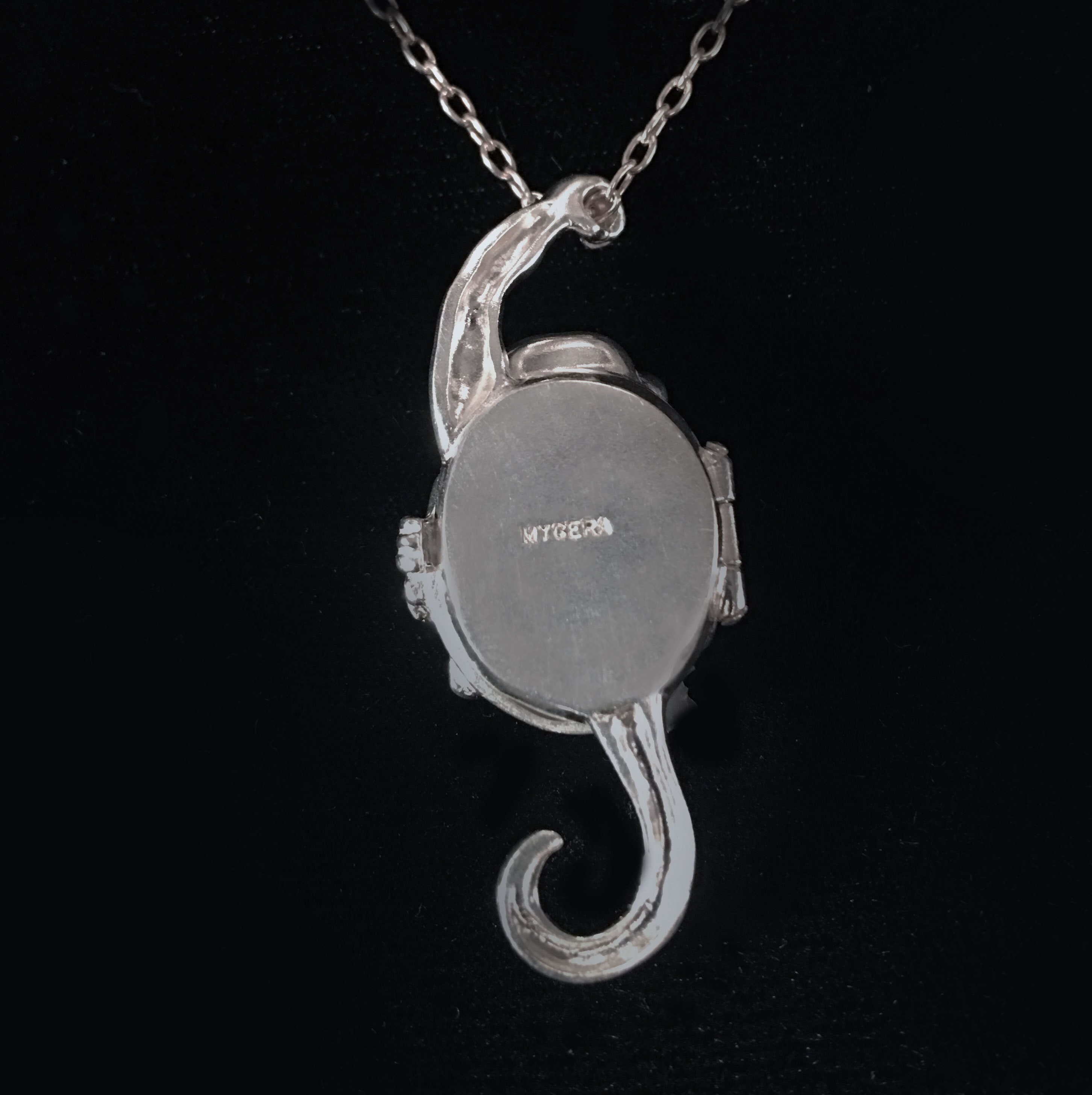 Locket Monkey Monkey Photo Locket Pendant Necklace Sterling Silver Handmade - Etsy