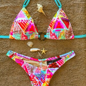 String Bikini, Cheeky Bikini, Handmade Bikini, one of a kind