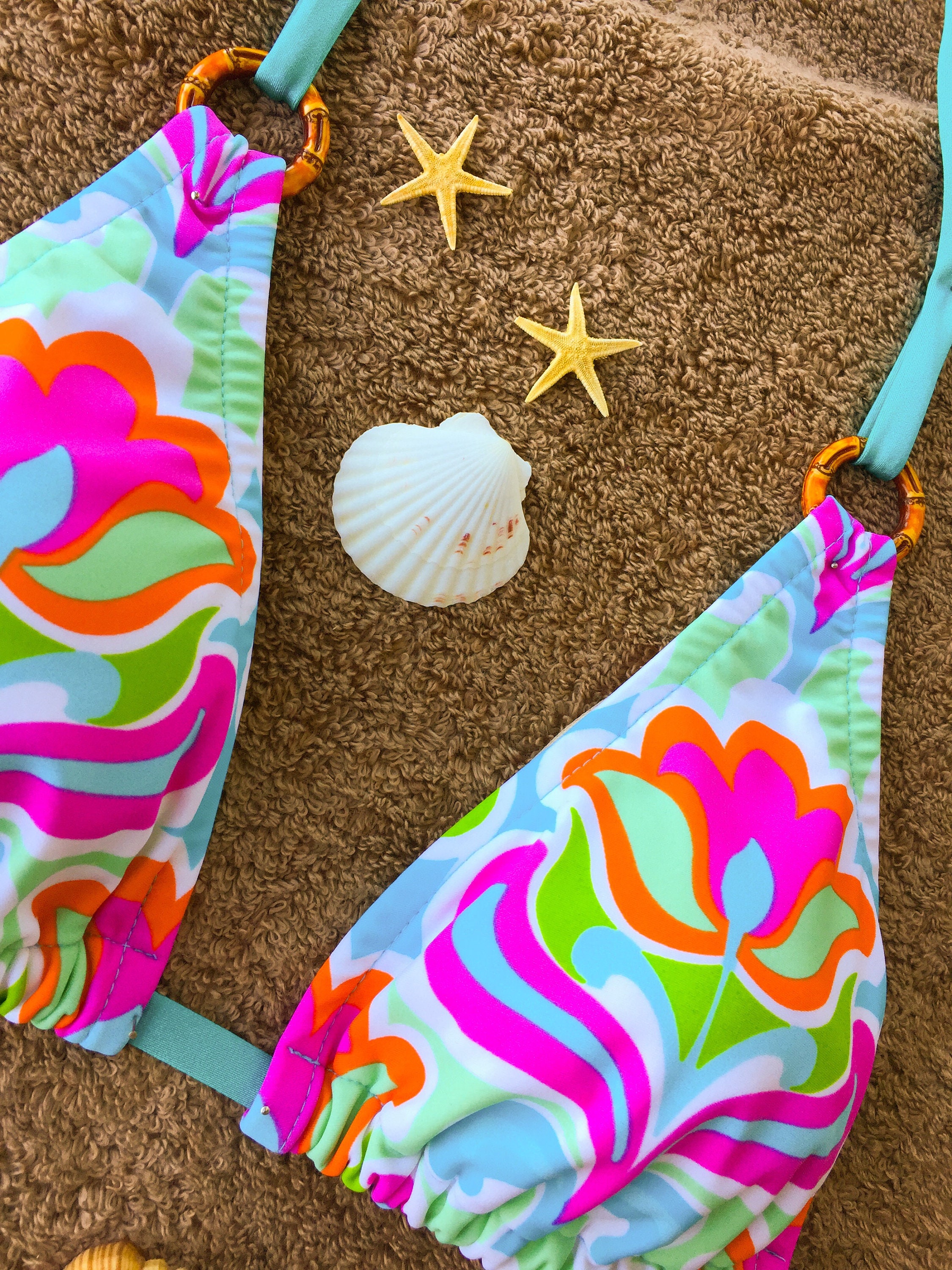 String Bikinihandmade Bikini Cheeky Bikini Halter Etsy UK