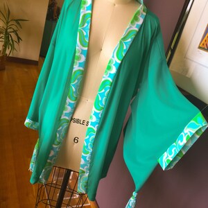 Beach cover-up Sheer Kimono-style Robe Dramatic Glamorous