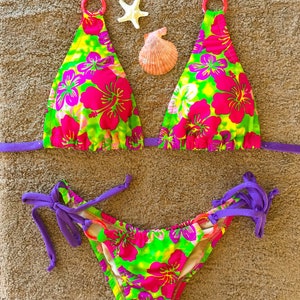 Halter, String Bikini, Cheeky Bikini, Handmade Bikini