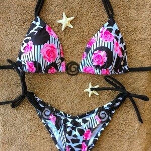 String bikini, cheeky bikini, handmade bikini,