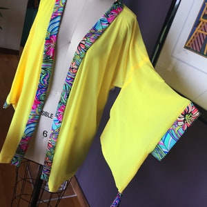 Beach cover-up Kimono Sleeves Sheer Robe