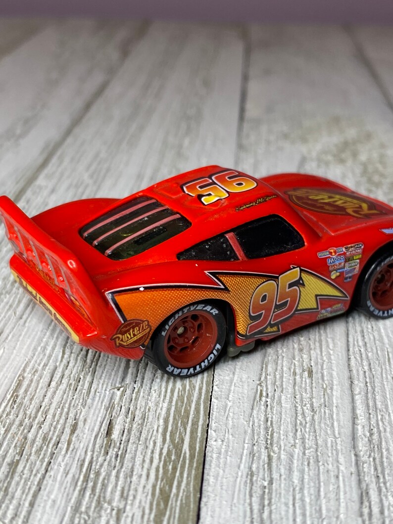 Disney Pixar Cars Tongue Lightning Mcqueen 3 Diecast Car Etsy