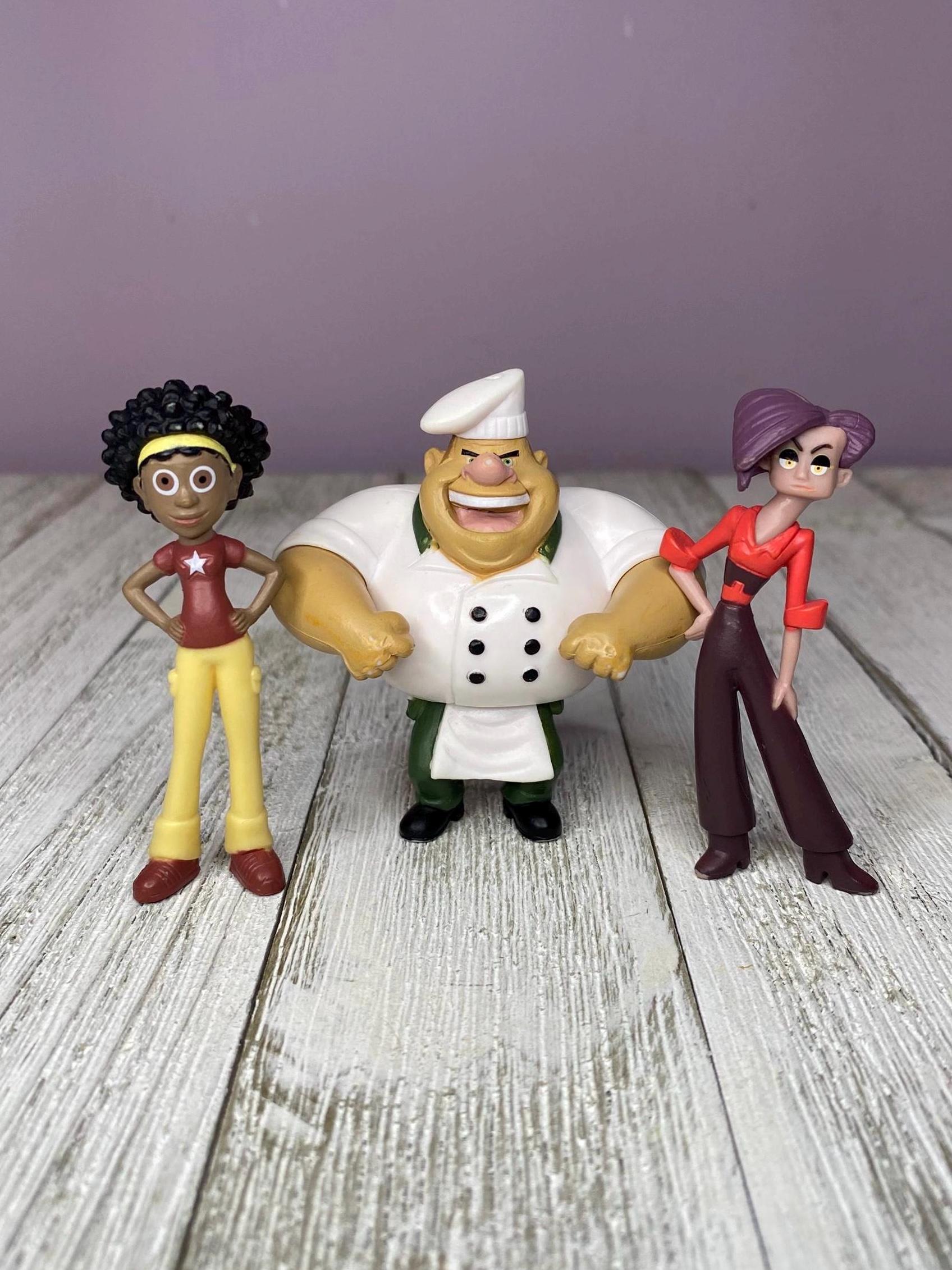 Wild Kratts Koki, Chef Gaston Gourmand, Donita Donata Figures
