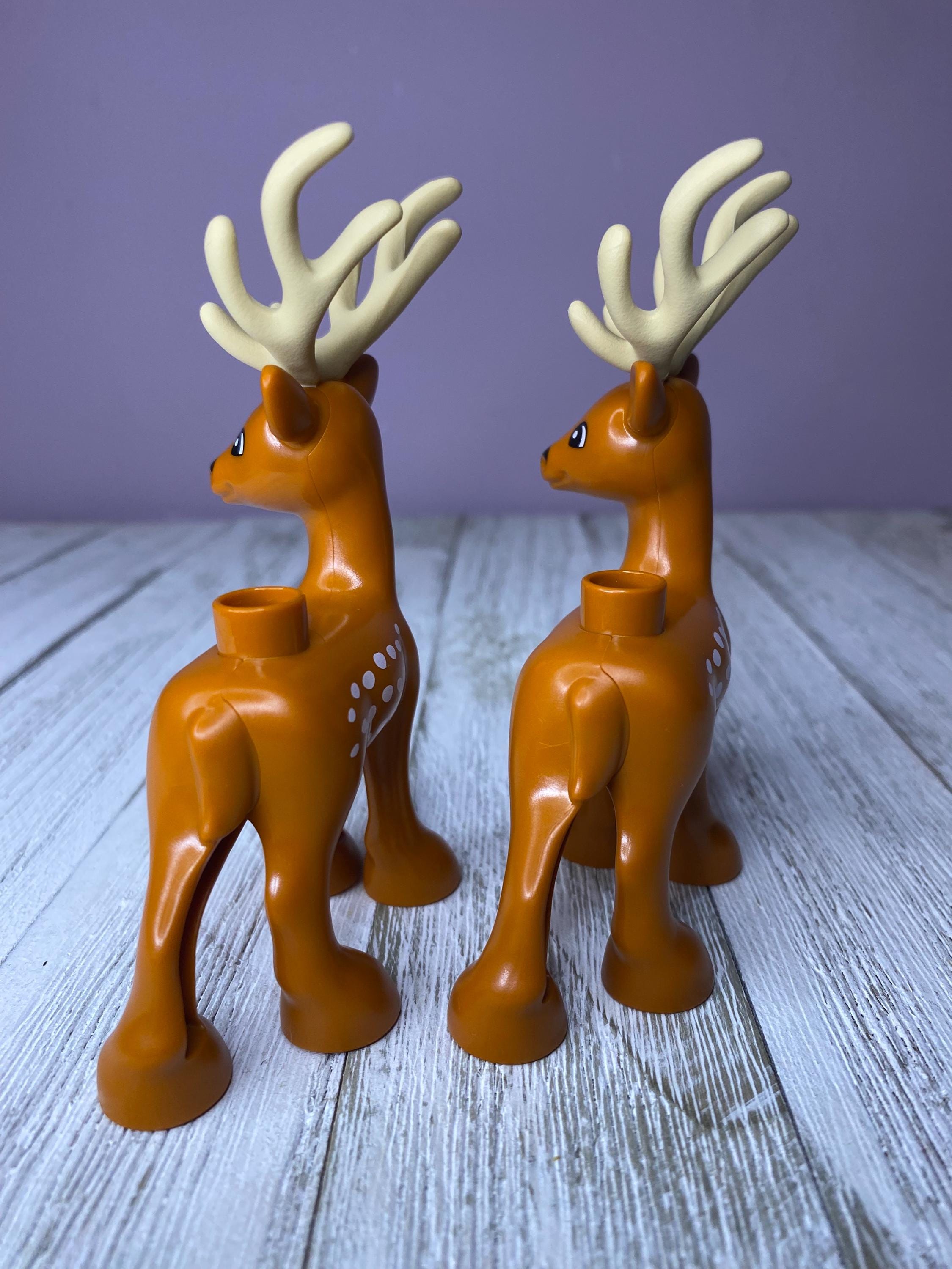 Lego Duplo Deer Buck With Antlers Figures Lego Duplo Woodland Animals Etsy