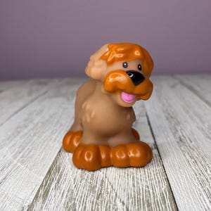 Fisher Price Little People Brown Dog Sheepdog Figure