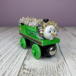 Thomas the Tank Engine and Friends Wooden Railway Jack Frost Percy 3” Magnetic Train (2003 Gullane) Flaws/See Description
